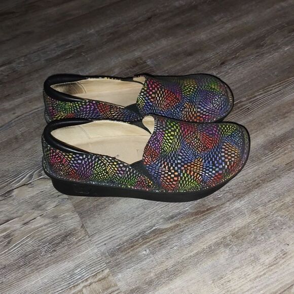 Allegria Debra Viewmaster Women’s  Black Multicolor Pattern   Deb-777   Sz 6 - Picture 5 of 6